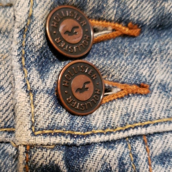 HOLLISTER DENIM SKIRT BLUE MINI, Sz 9 - Picture 5 of 8